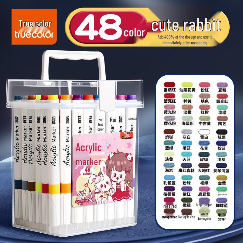 Non-Toxic True Color Astronaut Acrylic Marker Pen - Washable Brush for Children's Graffiti Art
