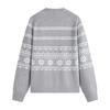 NVG·YOUNG Men's Fair Isle Crewneck Wool Blend Sweater