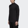 Y 3 T Shirts Men's Black Stand Collar Moderate Straight Fit GK4497