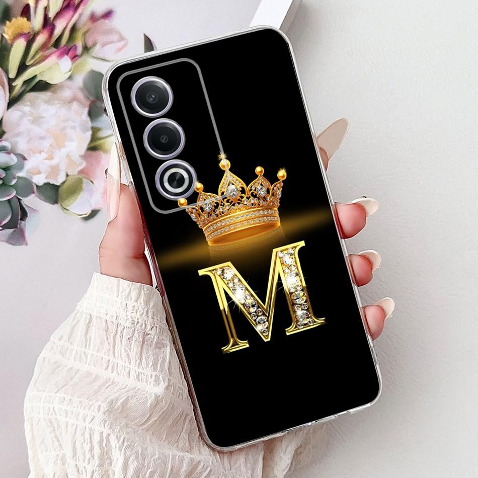 For OPPO A3 Pro A80 CPH2639 Fashion Crown Letter Phone Case For Oppo A80 A3 Pro 5G Global Soft Silicone TPU Cases