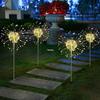 Solar Dandelion Firework Lights - Outdoor Waterproof Garden Landscape Decor for Courtyard and Lawn