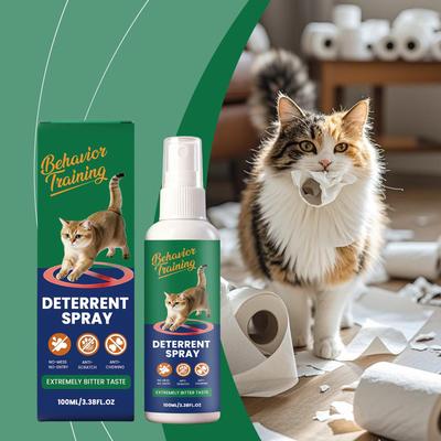 Cat Repellent Spray: Prevents Scratching & Deters Cats from Courtyard, Balcony, & Doorway.