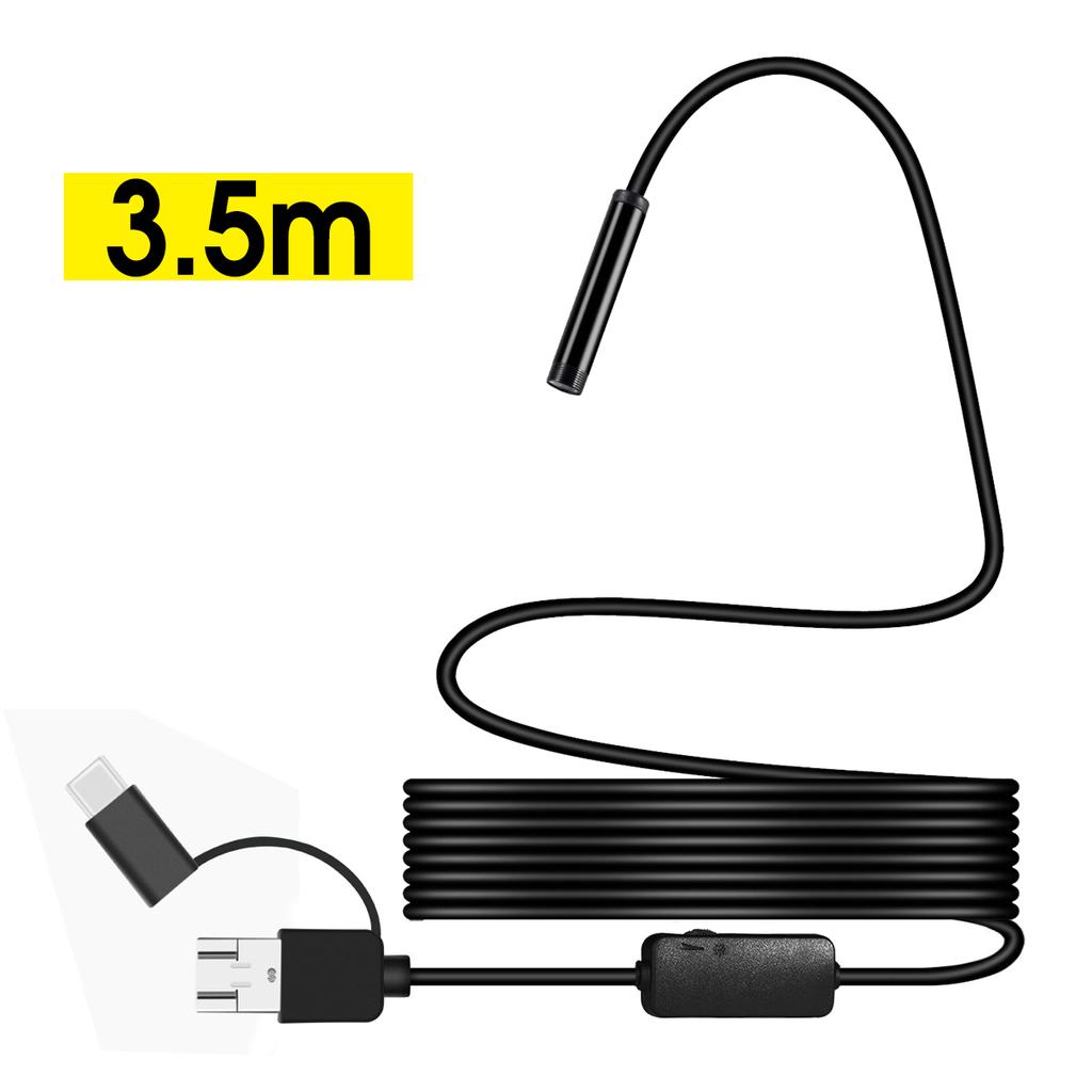 Buy 8mm Lens IP68 LED USB Type-C HD 1200P Endoscope Micro Snake Camera ...