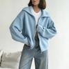 Cardigan da donna con colletto a tacca, maglione lavorato a maglia oversize loose fit per autunno inverno