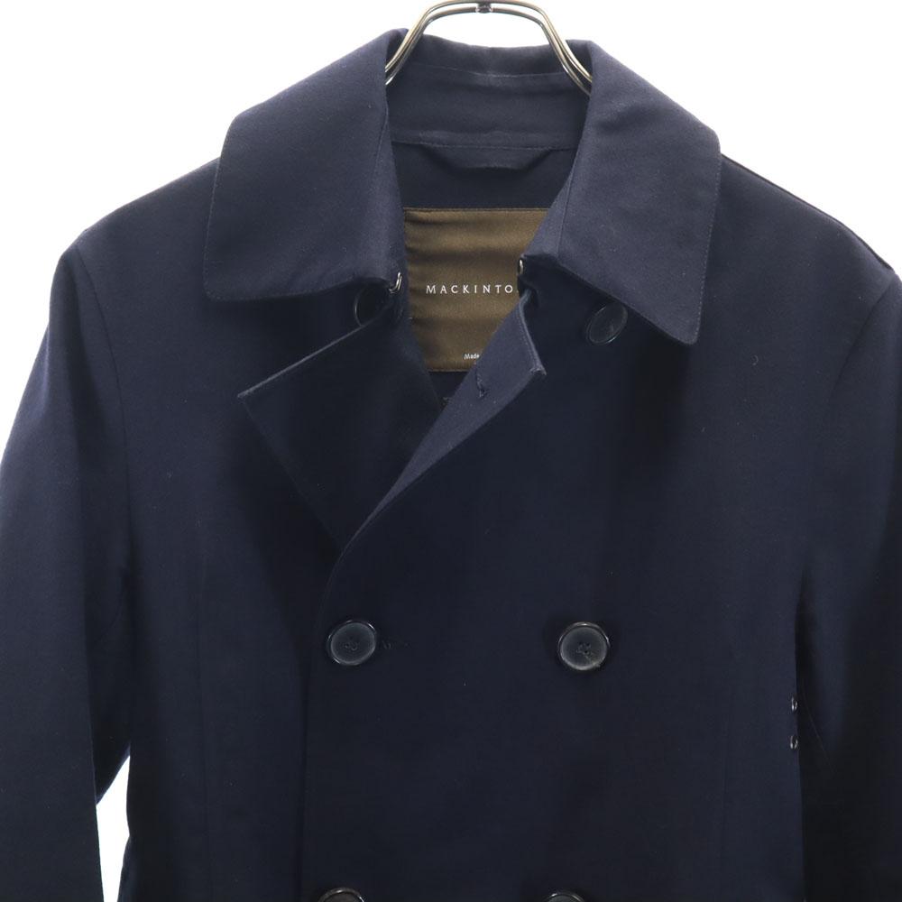 Mackintosh Made in Scotland wool blend Chester coat 36 Navy With belt Men's Used