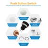Car Momentary Push Button Swicth 1A 24V 8mm Mini Push Button Power Switch Zinc-Aluminium Alloy Shell for 8mm Mounting Hole(Black)