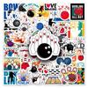 50 Bowling Sticker Pack: Waterproof Graffiti Stickers for Suitcases, Skateboards, Computers, Tablets, and Cartoon Decor