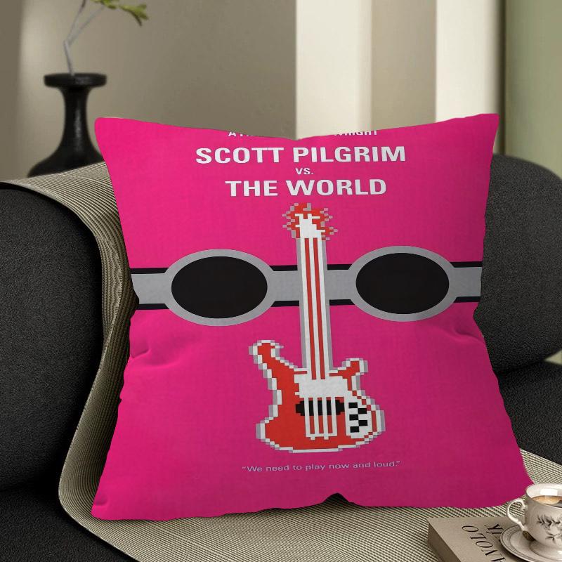Scott Pilgrim Vs. The World Cushion Cover Pillowcase Upholstery Sofa Throw Pillow Home Decor Pillowcas