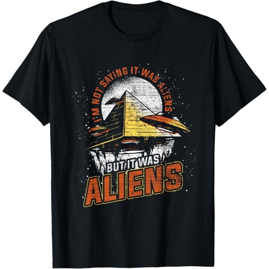 

Funny Extraterrestrial UFO Gift Idea Egyptian Pyramids Alien T-Shirt XXXXXL чёрный