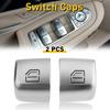 2X Window Switch Repiar Caps BUTTONS For Mercedes C300 C63 C350 GLC300 C-Class