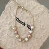 Baroque Natural Freshwater Pearl Beaded Bracelet Women's High-end Sense Light Luxury Niche Design Sense Versatile Jewelry