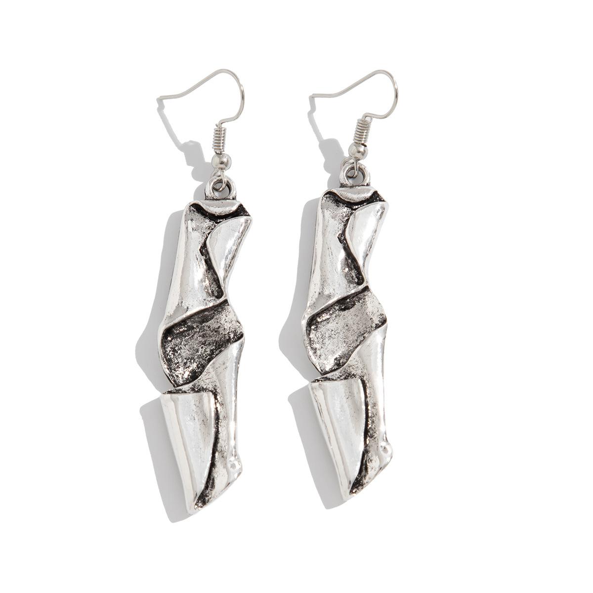 

DIEZI Панк Винтаж Необычный Чокер Ожерелье Серьги Кольцо Набор Для Женщин Мода Золотой Серебряный Цвет Ключичный Ювелирный Набор