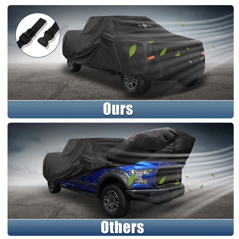 Motoforti Pickup Truck Car Cover Fit for Ford F150 Crew Cab 6.5ft Bed Pickup 4 Door