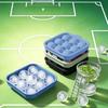 Soccer Ball Ice Cube Tray, World Mug Shape Silicone Mold for Freezer & Oven, Easy Release Non-Stick BPA-Free Chocolate Jelly Candy Mold
