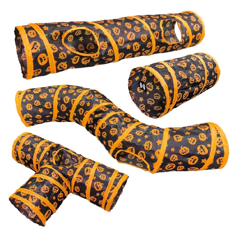 Cats Tunnel Tube Compactable Foldable Tunnels Toy for Indoor Cats Rabbits Pet