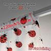 2pcs   2D FLAT PRINTING Curtains (Without Rod) Ladybug Parade(1) Popular Minimalist Curtains Machine Washable Fabric Curtains