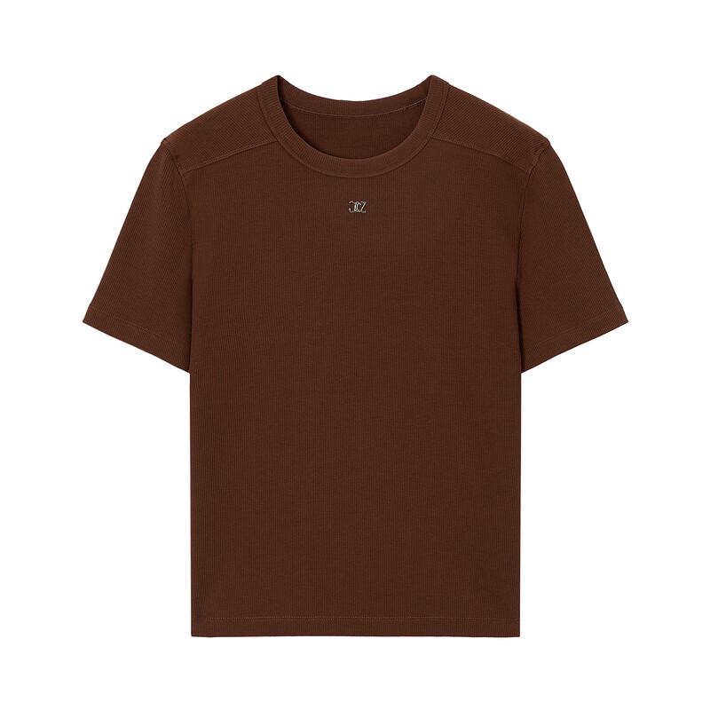 JUZUI Women's Basic Round Neck Short Sleeve T-Shirt