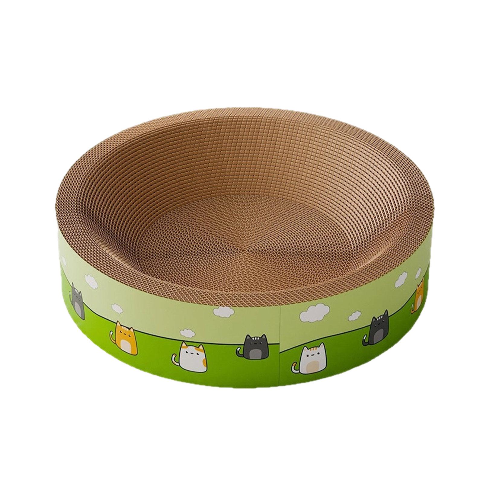 

Scratcher & Bed Combo — Scratch-Resistant, -Free — All- Use — Toy & -Sharpening Basin For Cats M зелёный
