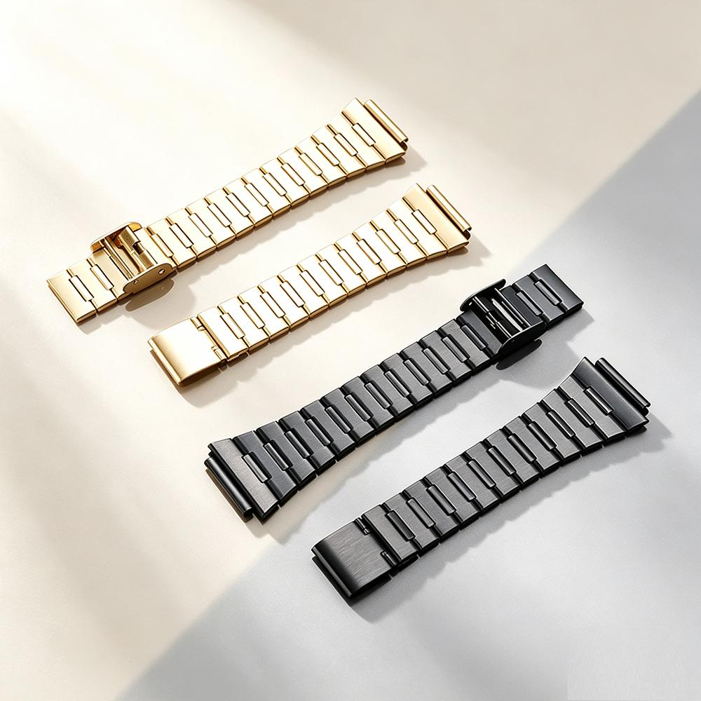 18mm Für Casio AE1200 AE1300 WS1600 SGW-500 W218 A158W A168 F91W Edelstahl Uhrenarmband Herren Damen Armband 3