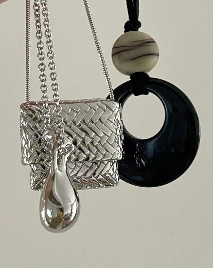 Habl Blogger Style Water Purifier Pendant Necklace - Women's Unique Layered Accessory Sweater Chain