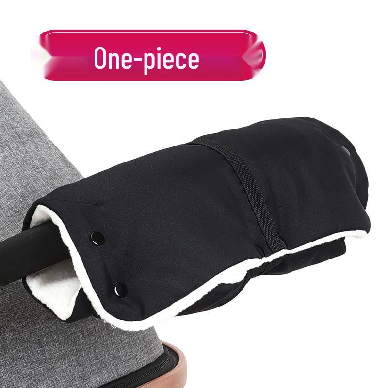 Winter Windproof Baby Stroller Handle Gloves with Thick Wool Lining