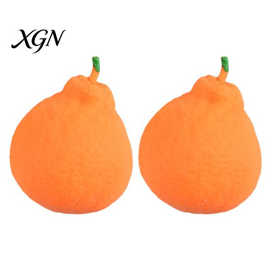 Desk Stress Relief Toy 1/2/3/Pcs Orange Squeeze with Mesh Bag Relieving Dekopon Fruit-shaped Tangerine Stretchy Anti-anxiety Simulation Fruit Sensory