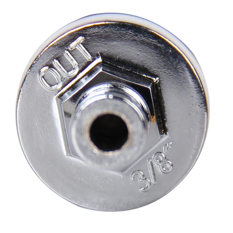 10mm 3/8'' Universal Chrome Glass Fuel Filter Car Petrol Diesel Inline Reusable