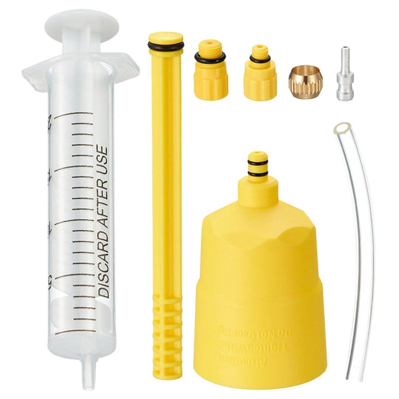 Hydraulic Disc Bleed Tool Bike Brake Bleeding Kit Compatible with Mtb Road Bikes Mineral Oil Fluid Refill Syringe for Narrow Gap