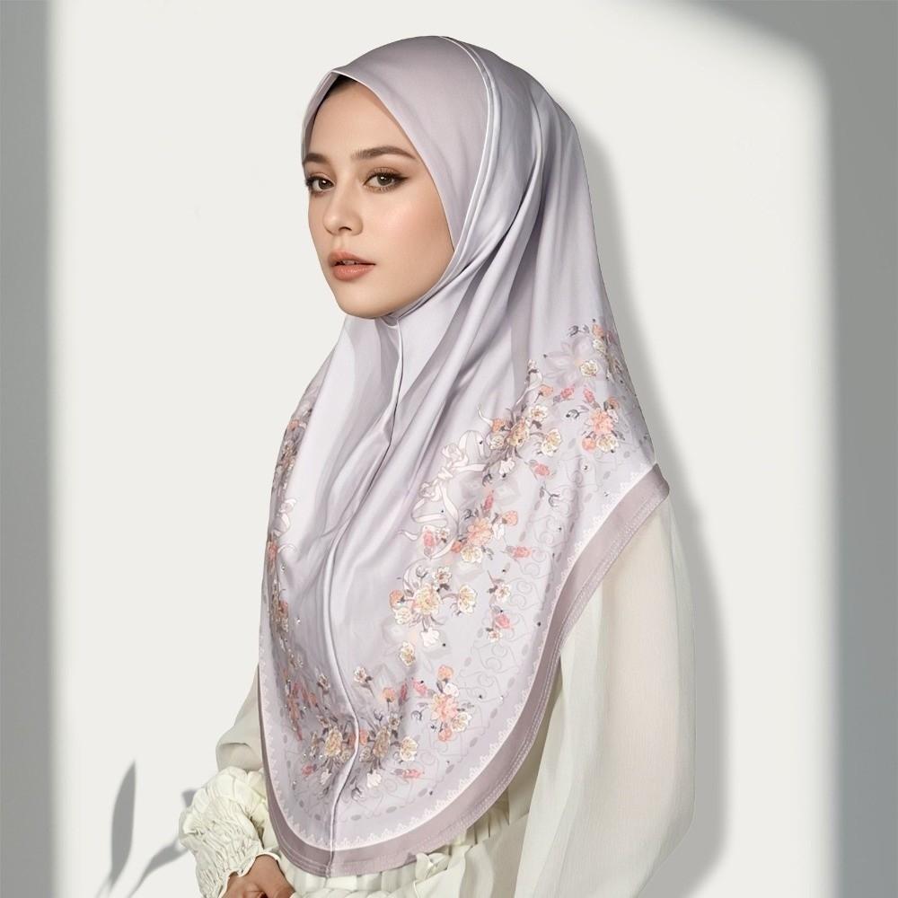 Multiple Colors Printed Arab Lady Headscarf Breathable Hijab Head Wrap  Malaysia