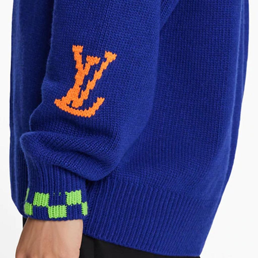 Louis Vuitton SS21 Sweater Men's Blue 1A8P3S