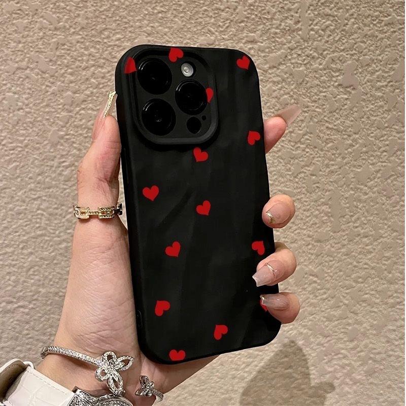 The new love is suitable for iphone17pro mobile phone case Apple 1514 foreign trade 13promax trend 16x