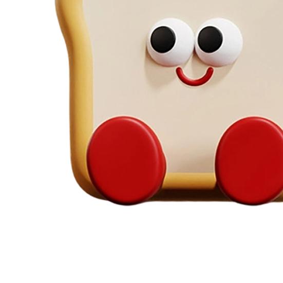 1/2/3Pcs Cartoon Toast Door Knob Stopper Wall Protector Self-Adhesive Silicone Door Stops Shock Absorbing Door Handle Anti-collision Pad Wall Bumper