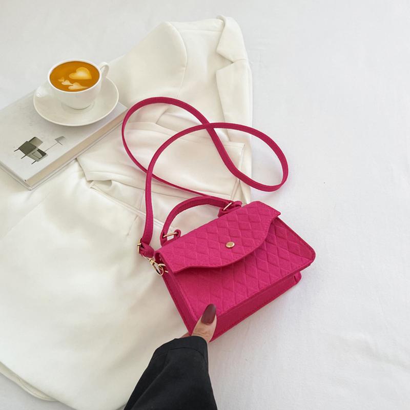 

Модная женская минималистичная портативная минималистичная повседневная маленькая квадратная сумка зелёный