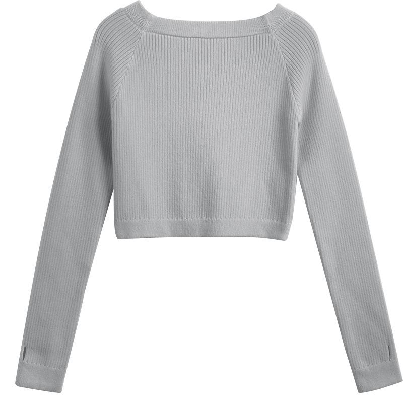 Women's Long Sleeve Knitted Cardigan Sweater for Autumn/Winter Dance Practice