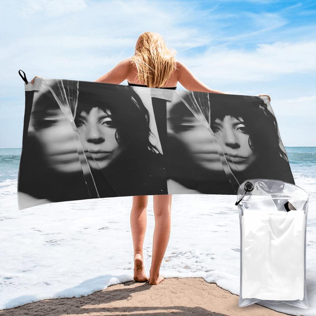 Lady Gaga Mayhem Album Beach Towel Soft Microfiber Quick Dry Absorbent Quick Towels For Bath