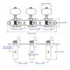 Heavy Duty Internal Gear Classical Guitar Tuners String Tuning Pegs  Classical Guitars