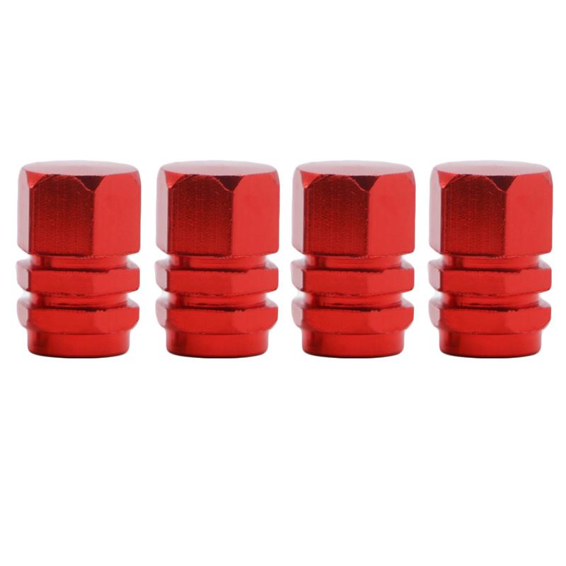 Marcraft Cappucci Coprivalvola Per Ruote In Alluminio Nero - Confezione Da 4 Universali Per Auto, Moto, SUV E Camion - Con Inserti In Plastica Antiperdita