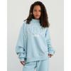 Womens Embroidered Half-Zip Sweatshirt Casual Loose Fit Long Sleeve Thick Fleece Top Daily Wear