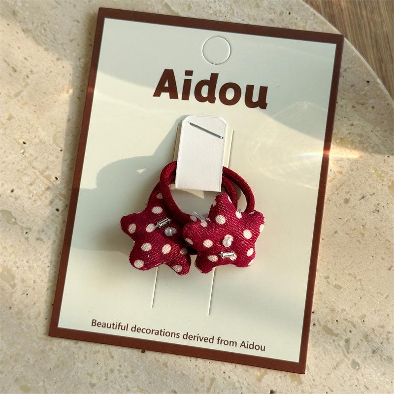 

Cute Star Pattern Hair Clips & Ties for Women Aesthetic Daily Hair Accessory Sweet Style Gift A hair tie style