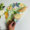 New Embroidery Table Mat Small Fresh Polyester Fabric Embroidery