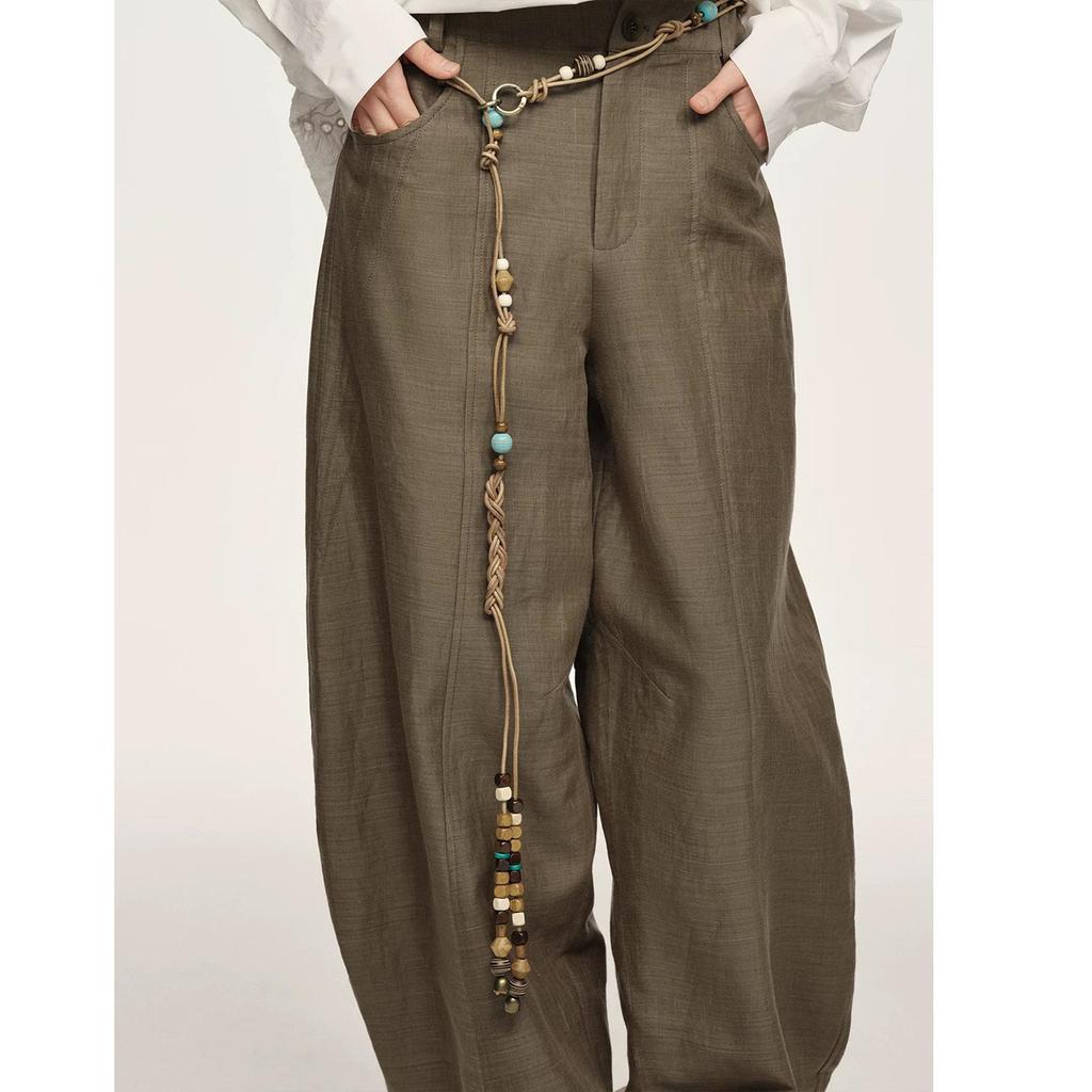 Colorful Wooden Bead Necklace by Fiona Sit - Ethnic, Woven, Long Necklace & Waist Chain