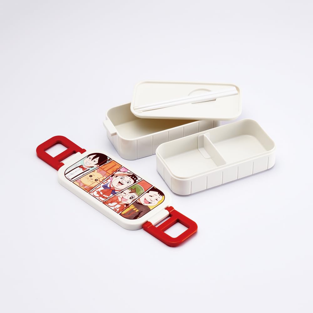 Skater Bento and Made in Box, "Me Roboco," 600ml, Antibacterial, Two-Tier, Japan, YZW3AG-A