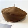 Autumn and winter woolen beret men's and women's fashion British style painter's hat retro versatile face small bud hat