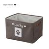 Pet Name DIY Toys Clothes Basket Custom Cat Dog Storage Box Personalised Accessories Organize Bin