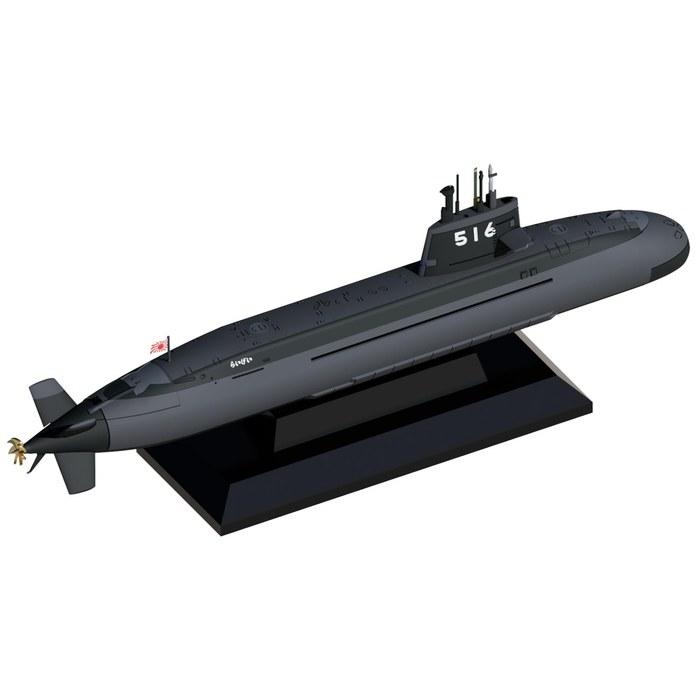 Pit Road 1/700 Skywave Series Maritime Self-Defense Force Submarine SS-516 Raigei 2pcs Plastic Model J111 (Submarine) 11.9cm