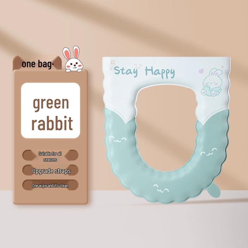 Wasserdichter Universal-Toilettensitzkissen mit Bändern - Vier Jahreszeiten Nutzung (Ausgabe 2024)