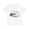 Gooning Cat Short Sleeve Tee Shirt Graphic Print Crewneck Unisex Gift NEW