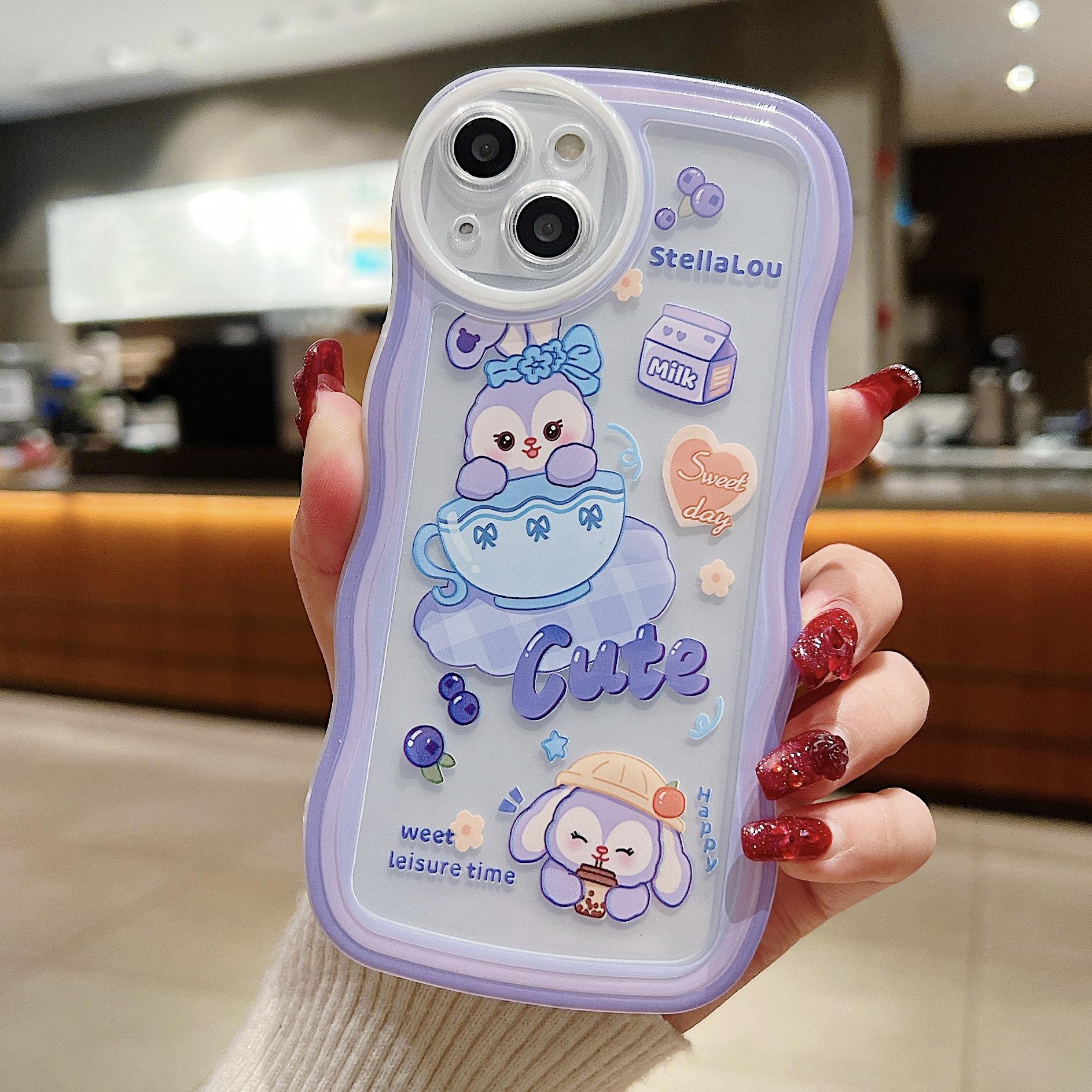 

Силиконовый чехол с волнистым краем для Oppo A58 A78 A38 Samsung A54 A34 A24 A14 iPhone 15 14 Redmi Note 12 11 10 Infinix Note 30 Funda Cute Sweet Day Cat Cover Xiaomi Redmi 5A