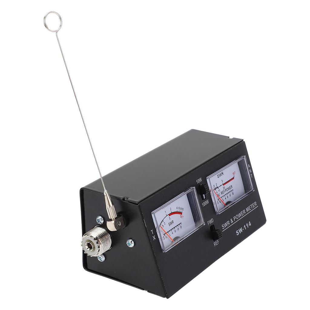 SWR and Power Meter 0‑10W 0‑100W 3 Functions SWR RF Field Strength Tester with S0239 Connector