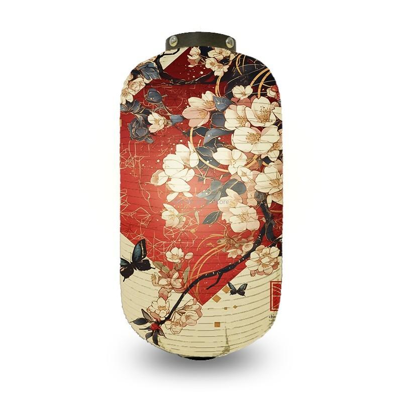 

20x35cm Japanese Traditional Lantern Cherry Blossom Landscape Pattern Ukiyo-e Izakaya Restaurant Festival Party Decoration 20x35cm